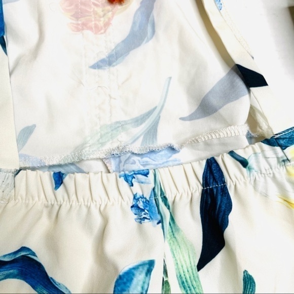 𝅺toddler Girl Flower Boho Backless Tassel Romper - Picture 7 of 8